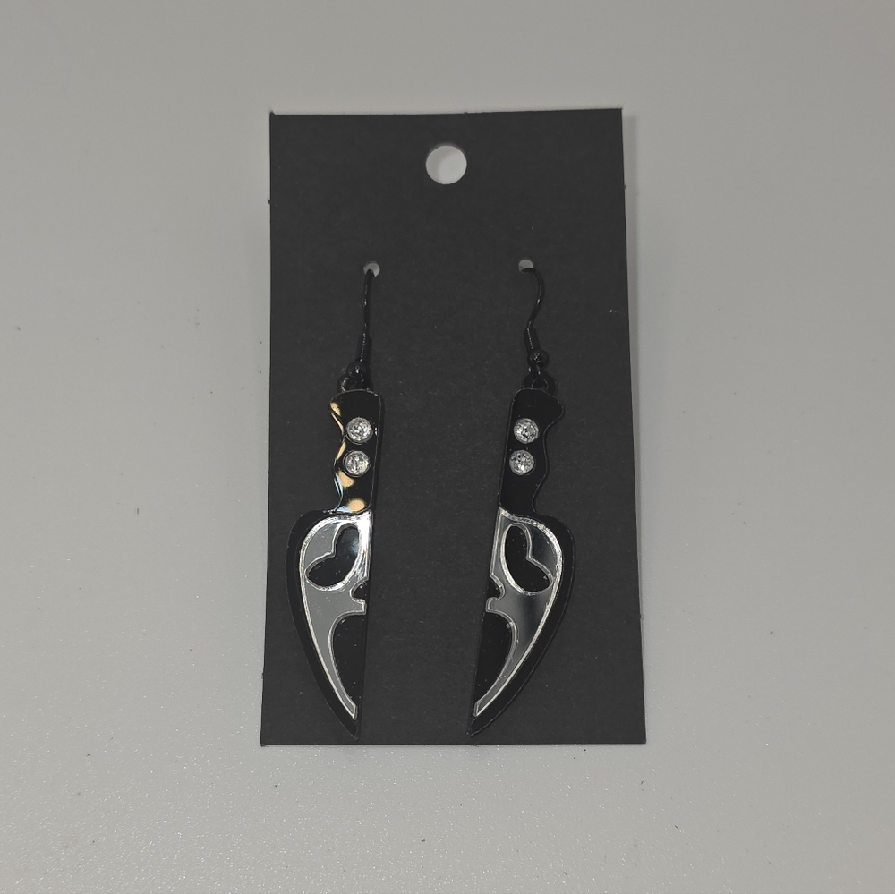 Ghostface Scream Knife Earrings Handmade Hypoallergenic BUNDLE & OFFER TO‎ SAVE